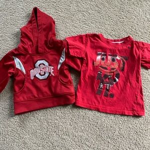 Ohio State Buckeye Shirt bundle 2T